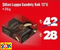 ŞÖLEN LUPPO SANDVİÇ KEK 12'Lİ
